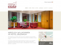 hotel-erlenhof.de Webseite Vorschau
