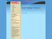 haake-textilpflege.de Webseite Vorschau