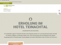 hotelteinachtal.de Webseite Vorschau