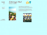 hotel-zaehringerhof.de Webseite Vorschau