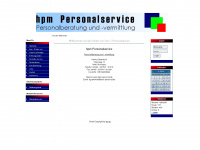 hpm-personal.de Webseite Vorschau