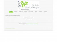 physiotherapiefuerkinder.de Webseite Vorschau