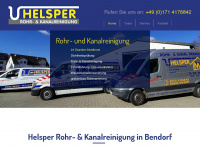 rohrreinigung-helsper.de Webseite Vorschau