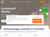 autoankaufwetzlar.de Webseite Vorschau