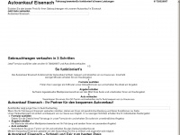 autoankauf-eisenach-24.de Webseite Vorschau