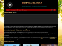 eventreisen-saarland.de Webseite Vorschau