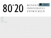 8020.ch Webseite Vorschau