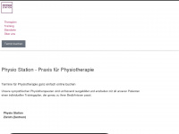 physio-station.ch Webseite Vorschau