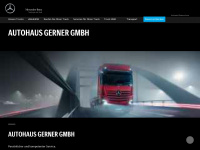 mercedes-benz-trucks-gerner.at Webseite Vorschau