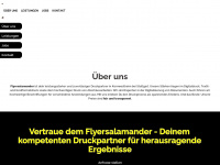 flyersalamander.de Webseite Vorschau