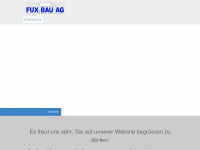 fuxbauag.ch Webseite Vorschau