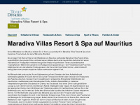 maradiva-villas.de Webseite Vorschau