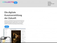 collecto.art Webseite Vorschau