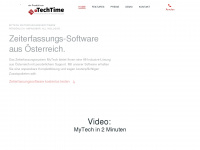 mytech-zeiterfassung.at Webseite Vorschau