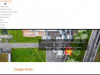 fanger-kran.ch Webseite Vorschau