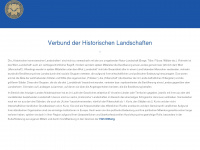 verbund-historischer-landschaften.de Webseite Vorschau