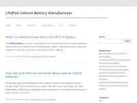 lithium-battery-manufacturer.com Webseite Vorschau