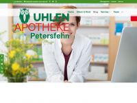 uhlen-apotheke-petersfehn.de Webseite Vorschau