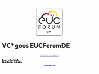 eucforum.de Webseite Vorschau