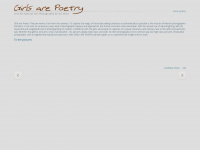 girlsarepoetry.com Webseite Vorschau