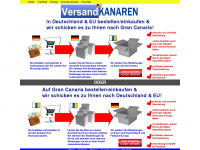 versandkanaren.com Webseite Vorschau