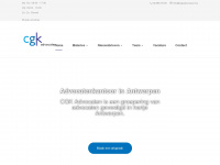 cgkadvocaten.be Webseite Vorschau