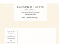 datenschutz-ruhland.de Webseite Vorschau