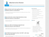 wäschetrockner-berater.de Webseite Vorschau