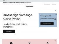 easycurtain.ch Webseite Vorschau