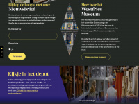 westfriesmuseum.nl Webseite Vorschau