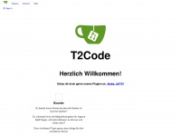 t2code.net Webseite Vorschau