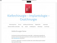 kieferchirurgie.wordpress.com Webseite Vorschau