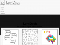 lerndeck.de Webseite Vorschau