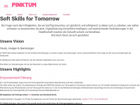 pinktum-institute.com Webseite Vorschau