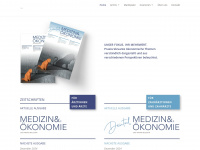 medizin-oekonomie.ch Webseite Vorschau