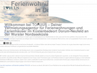 tohuus-fewo.de Webseite Vorschau