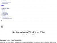 starbucks-menu-with-prices.com Webseite Vorschau