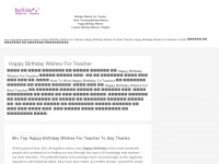 birthdaywishesforteacher.in Webseite Vorschau