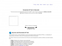 ai-text-humanizer.com Webseite Vorschau