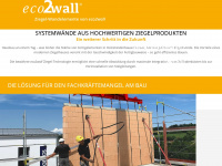 eco2wall.de Webseite Vorschau