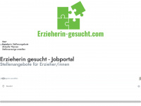 erzieherin-gesucht.com Webseite Vorschau