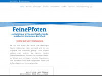 feinepfoten.de Webseite Vorschau