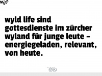 wyld-life.ch Webseite Vorschau