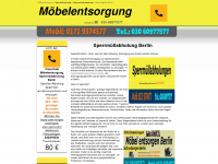 sofortsperrmuellabholung.de Webseite Vorschau