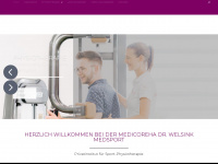 medicoreha-medsport.de Webseite Vorschau