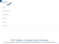 kopp-textilpflege.de Webseite Vorschau