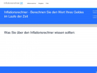 inflationsrechner24.de Webseite Vorschau