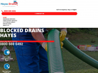 hayes-drains.co.uk Webseite Vorschau