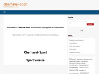 oberhavel-sport.de Webseite Vorschau