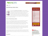 ritelyfebloodsugarstabilizer.com Webseite Vorschau